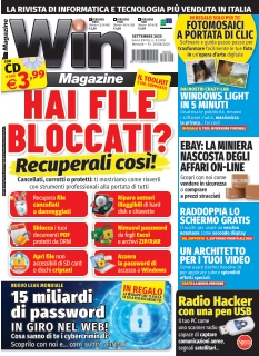 Copertina di Win Magazine del 