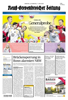 cover Neuss Grevenbroicher Zeitung Samstagsausgabe n°20260606