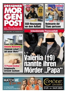 cover Dresdner Morgenpost am Wochenende n°20250118