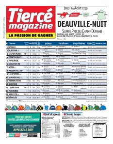 Couverture de Tiercé magazine du 13 août 2025