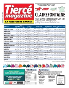 Couverture de Tiercé magazine du 14 août 2025