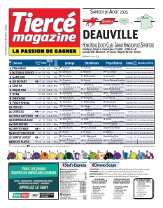 Couverture de Tiercé magazine du 15 août 2025