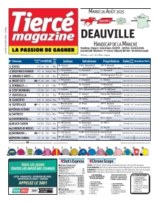 Couverture de Tiercé magazine du 25 août 2025
