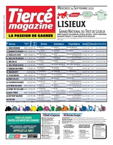 Couverture de Tiercé magazine du 23 septembre 2025