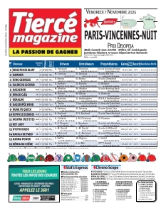 Couverture de Tiercé magazine du 06 novembre 2025
