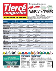 Couverture de Tiercé magazine du 