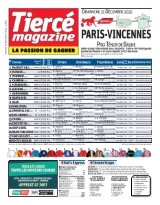 cover Tiercé magazine n°20251220
