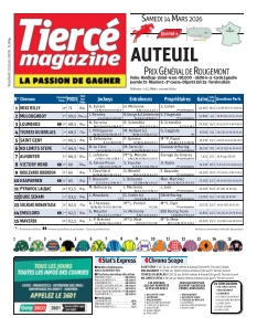 cover Tiercé magazine n°20260313