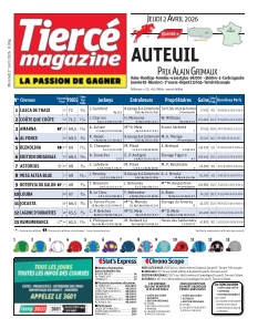 cover Tiercé magazine n°20260401