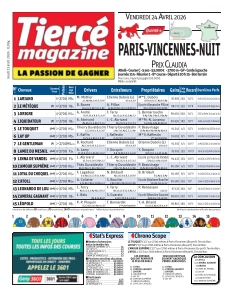 cover Tiercé magazine n°20260423