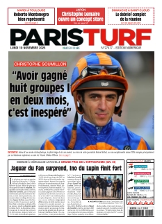 Couverture de Paris Turf du 10 novembre 2025