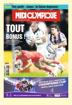 Couverture de Midi Olympique du 08 décembre 2025
