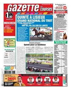 Couverture de La Gazette des Courses du 23 septembre 2025