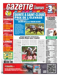 Couverture de La Gazette des Courses du 25 octobre 2025