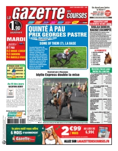 Couverture de La Gazette des Courses du 15 décembre 2025