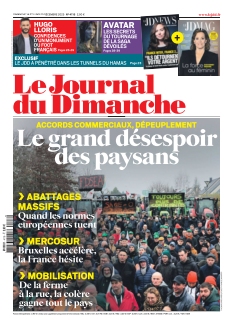 Cover of Le Journal du Dimanche from 14 December 2025